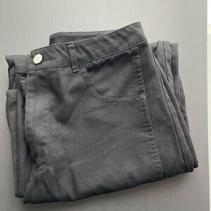 FREE barrel jeans👖SISTERHOOD👖black lightweight cotton barrel jean